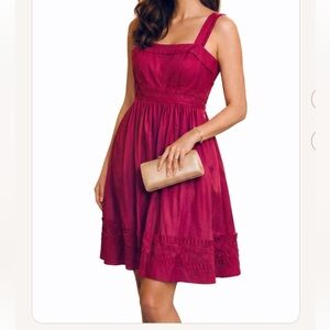 Maggy London. Vibrant burgundy elegant Dress. Size 14